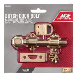 Ace Bright Brass Brass Dutch Door Bolt