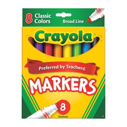 Crayola Assorted Broad Tip Markers 8 pk