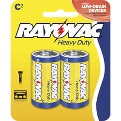 Rayovac C Zinc Carbon Batteries 2 pk Carded