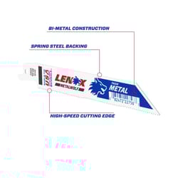 Lenox METALWOLF 6 in. Bi-Metal WAVE EDGE Reciprocating Saw Blade 14 TPI 1 blade
