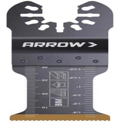 Arrow Pro 1-1/4 in. Titanium-Coated Bi-Metal Semi-Circle Oscillating Blade Multi-Material 1 pc