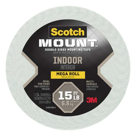 3M Scotch-Mount Double Sided 1 in. W X 60 in. L Mounting Tape Black - Ace  Hardware