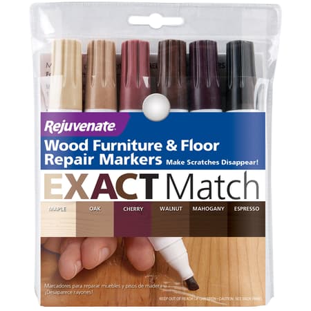 Rejuvenate RJ6WM6CT Assorted Medium Tip Wood Marker 6 Pk - Total