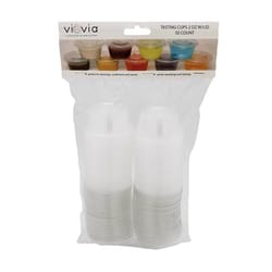Viovia 2 oz Clear Polypropylene Tasting Cups with Lid
