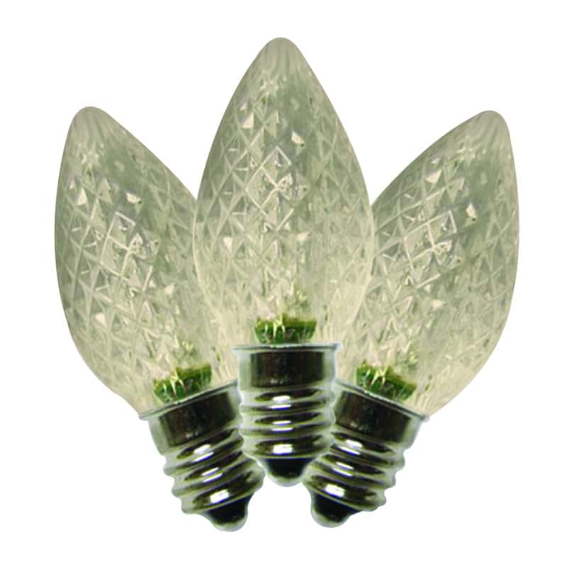 Holiday Bright Lights LED C7 Warm White 25 count Christmas Light Bulbs