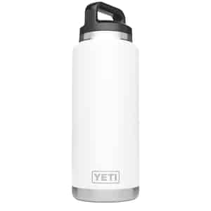 YETI  Rambler  White  Stainless Steel  Beverage Bottle  BPA Free 36 oz. 
