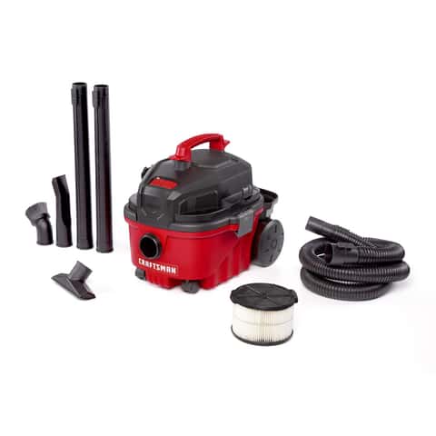 BLACK+DECKER 4 Gal. Poly Wet/Dry Vacuum with Blower Port and Hose