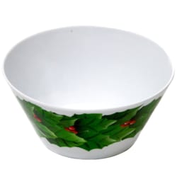 Chef Craft White with Green Plastic Bowl 20 oz oz