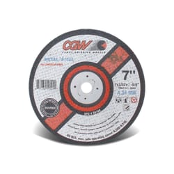 CGW 7 in. D X 5/8 in. Silicon Carbide Cut-Off Wheel 1 pc