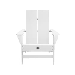 Leisure Line Modern White HDPE Frame Adirondack Chair