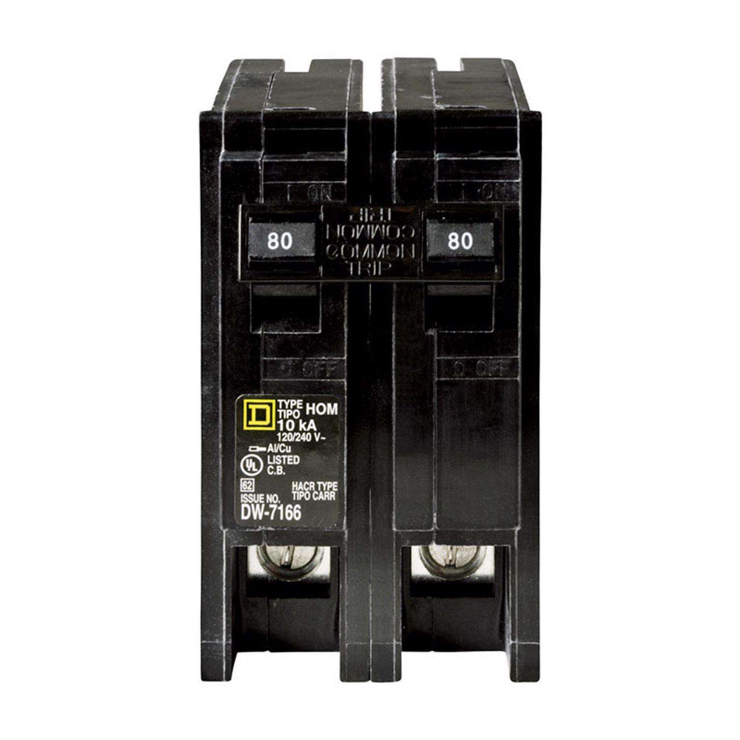 Square D HOM280CP 2 Homeline 80 Amp 2-Pole Circuit Breaker