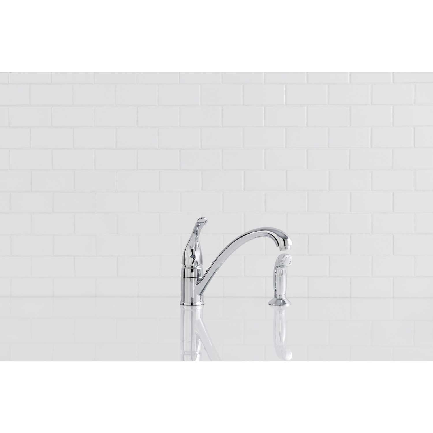 Moen Torrance One Handle Chrome Kitchen Faucet Side Sprayer