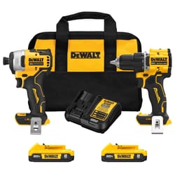 DeWalt 20V MAX ATOMIC Cordless Brushless 2 Tool Compact Drill and Impact Driver Kit