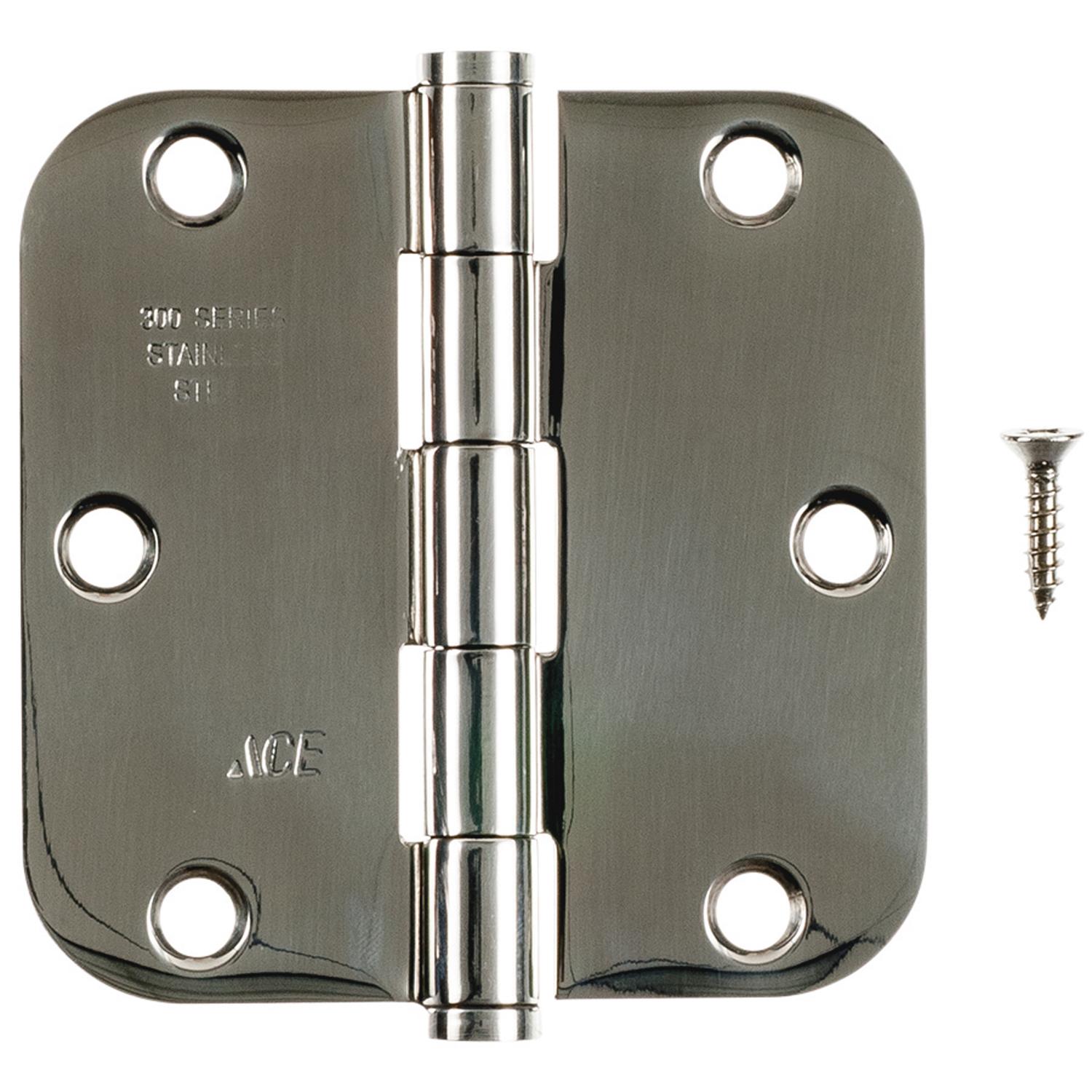 01-3550-384 Ace 3-1/2 in. L Stainless Steel Residential Door H sku 01-3550-384