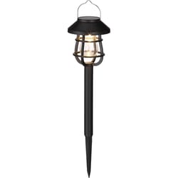 Living Accents Black Solar Powered 0.06 W LED Pathway Light 1 pk
