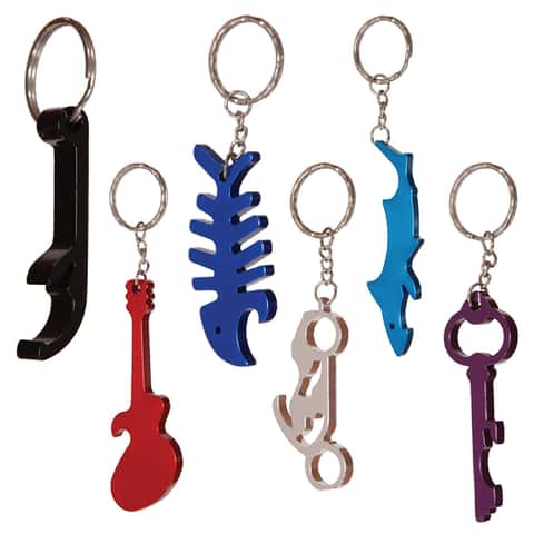 Hillman 1 in. D Aluminum Assorted Bottle Opener Key Chain Hillman 1 in. D Aluminum Assorted Bottle Opener Key Chain
