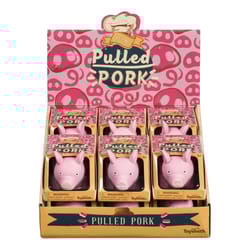 Toysmith Farm Fresh Pulled Pork Squishy Toy Pink