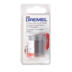 Dremel 15/16 in. D X 1/8 in. Aluminum Oxide Metal Cut-Off Wheel 20 pk