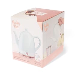 Pinky Up Turquoise Ceramic 50 oz Electric Tea Kettle