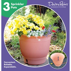 Daisy Rain Garden Systems 18.75 in. H X 18.25 in. W X 18.25 in. D Plastic Flower Pot Terracotta