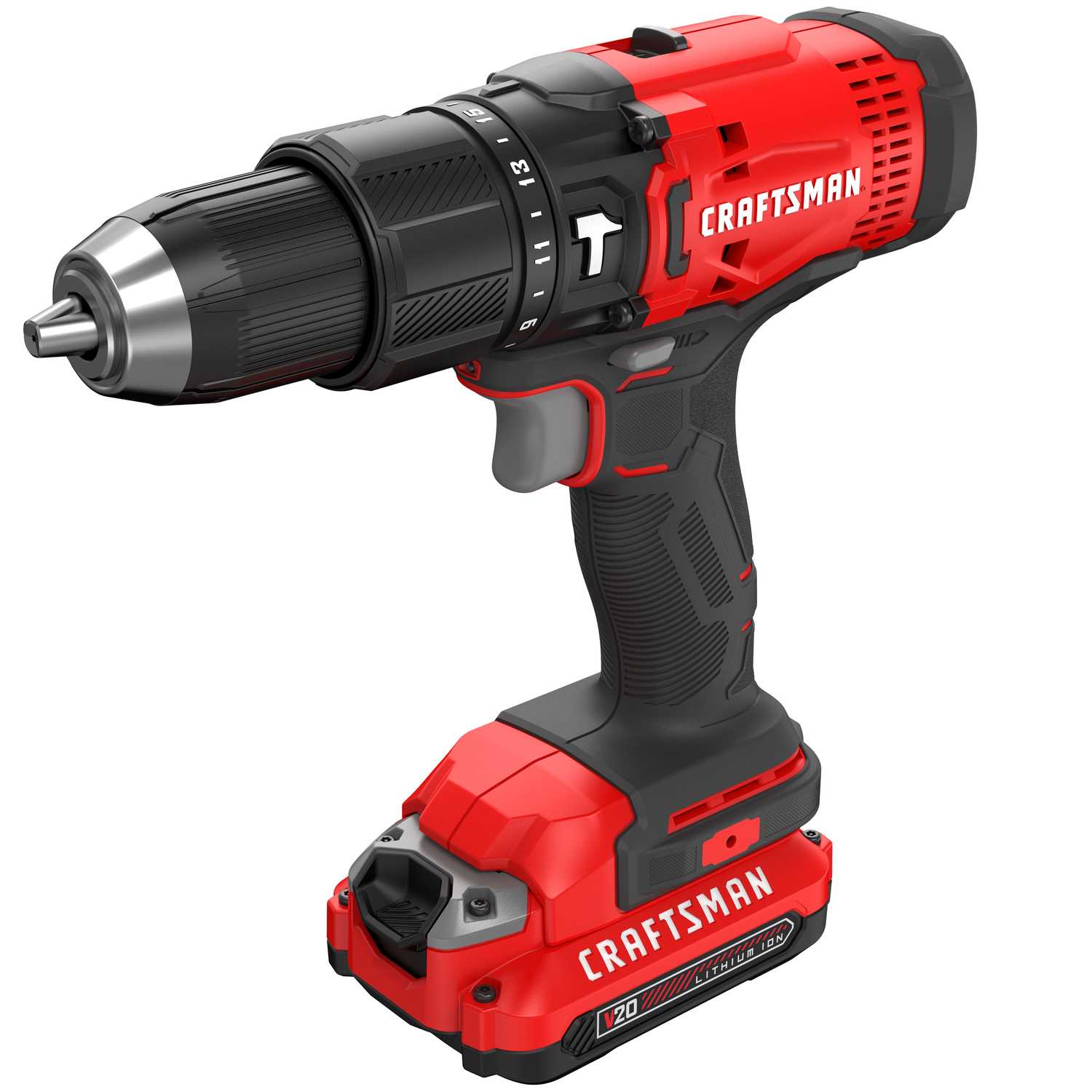 Craftsman 20V MAX 20 volt Brushed Cordless Compact Hammer Drill/Driver