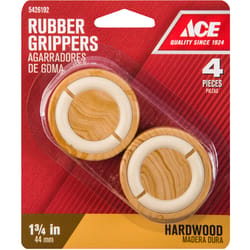Ace Rubber Non-Slip Cup for Hardwood Floors Brown Round 1-3/4 in. W 4 pk