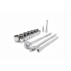 Crescent 3/4 in. X 3/4 in. drive SAE 12 Point Mechanic's Tool Set 21 pc