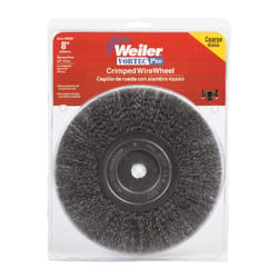 Weiler Vortec Pro 8 in. Crimped Wire Wheel Brush Carbon Steel 6000 rpm 1 pc