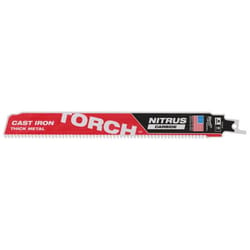 Milwaukee The Torch 9 in. Nitrus Carbide Cast Iron Reciprocating Saw Blade 8 TPI 1 pk