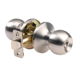 Ace Ball Satin Privacy Lockset 1-3/4 in.