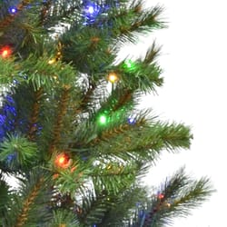 Celebrations 7-1/2 ft. Slim LED 300 lights Fir Tree Color Changing Christmas Tree