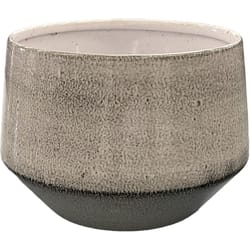 Robert Allen 5 in. D Steel Tapered Chalet Planter Dusted Pearl