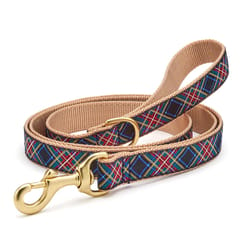 Up Country Multicolored Tartan Nylon Dog Leash