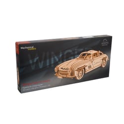 UGears Winged Sports Coupe Mechanical Model Kit Brown 266 pc