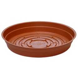 Curtis Wagner Plastics 8 in. W X 8 in. D X 8 in. D Vinyl Plant Saucer Terracotta