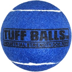 Petsport Tuff Balls Blue Polyster/Rubber Tennis Balls 2 pk