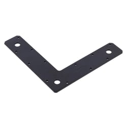 Hampton 1/8 in. H X 9 in. W X 2 in. D Black Steel Corner Plate