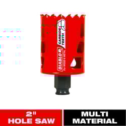 Diablo Snap-Lock Plus 2 in. Carbide Tipped 2-3/8 in. L X 3/8 in. D Hole Saw