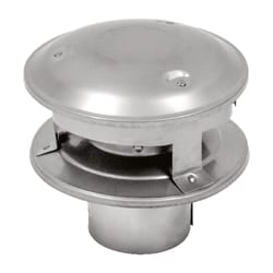 Selkirk 3 in. D Galvanized/Stainless Steel Twist Lock Termination Cap