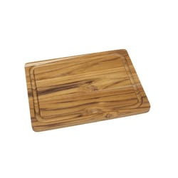 Lipper International 12 in. L X 9 in. W X 0.63 in. Teak Wood Cutting Board