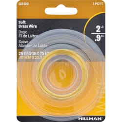 HILLMAN 75 ft. L Brass 28 Ga. Hobby Wire