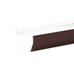 Amerimax 5 in. W X 120 in. L Brown Vinyl K Gutter