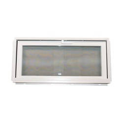 Duo-Corp Aristoclass Hopper White Glass/Vinyl Window 23.25 in. H X 3.25 in. W X 32.125 in. L 1 pk