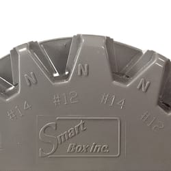 Madison Electric Smart Box Round PVC 1 gang Ceiling Box Gray