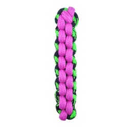 Boss Pet Pet Park Blvd Pink Woven Paracord Rope Stick Fetch Toy 1 pk