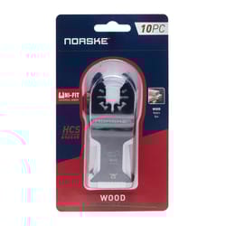 Norske Uni-Fit 1-1/4 in. High Carbon Steel Flush Cut Blade Wood 10 pk