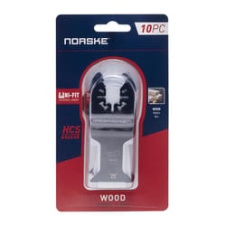 Norske Uni-Fit 1-1/4 in. High Carbon Steel Flush Cut Blade Wood 10 pk