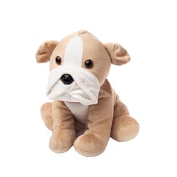 Warmies Bull Dog Stuffed Animal Brown/White