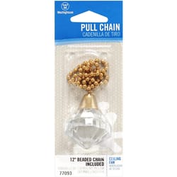 Westinghouse Clear Brass Pull Chain