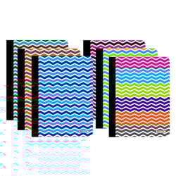 Bazic Products 9-3/4 in. W X 7-1/2 in. L College Ruled Stitched Assorted Chevron Composition Book